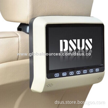 In-car DVD Player, 9 Inches/Seat Back/with Bracket/FM and IR Transmitter
